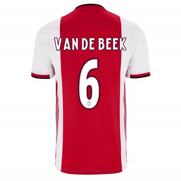 Camiseta Ajax Primera equipación Van De Beek 2019-2020 Rojo